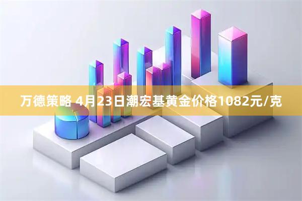 万德策略 4月23日潮宏基黄金价格1082元/克