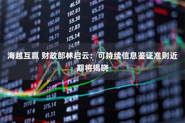 海越互赢 财政部林启云：可持续信息鉴证准则近期将揭晓