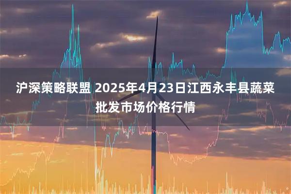 沪深策略联盟 2025年4月23日江西永丰县蔬菜批发市场价格行情