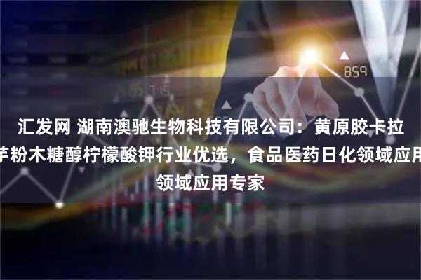 汇发网 湖南澳驰生物科技有限公司：黄原胶卡拉胶魔芋粉木糖醇柠檬酸钾行业优选，食品医药日化领域应用专家